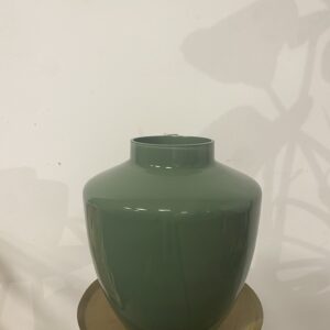 Groene glazen vaas - Hoog maat M