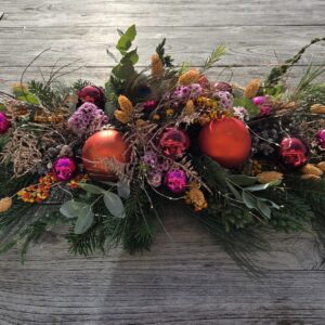 Kerst workshop - Langwerpig tafelstuk maat L